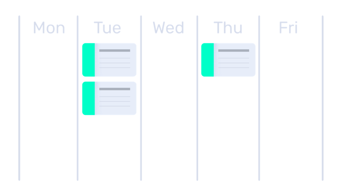 Ovatic agenda kalenderoverzicht met alle evenementen